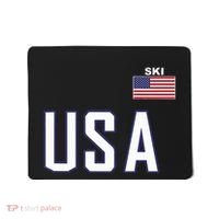 Usa Flag Skiing Team Cool Ski Equipment For Skier Mousepad thumb 0