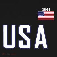 Usa Flag Skiing Team Cool Ski Equipment For Skier Kids Sweatshirt thumb 2