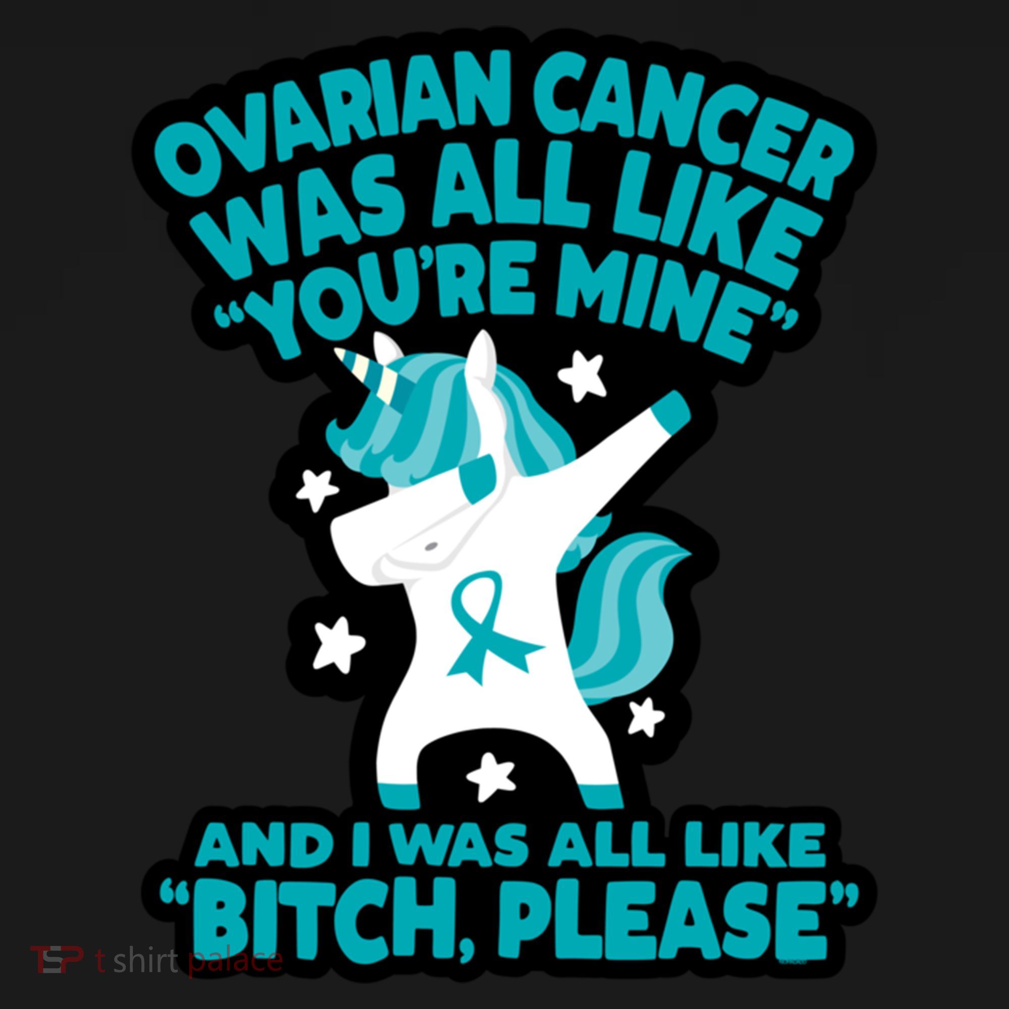 Unicorn Fighter Suvivor Fight Ovarian Cancer Awareness Toddler Hoodie