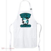 Unicorn Fighter Suvivor Fight Ovarian Cancer Awareness Apron thumb 0