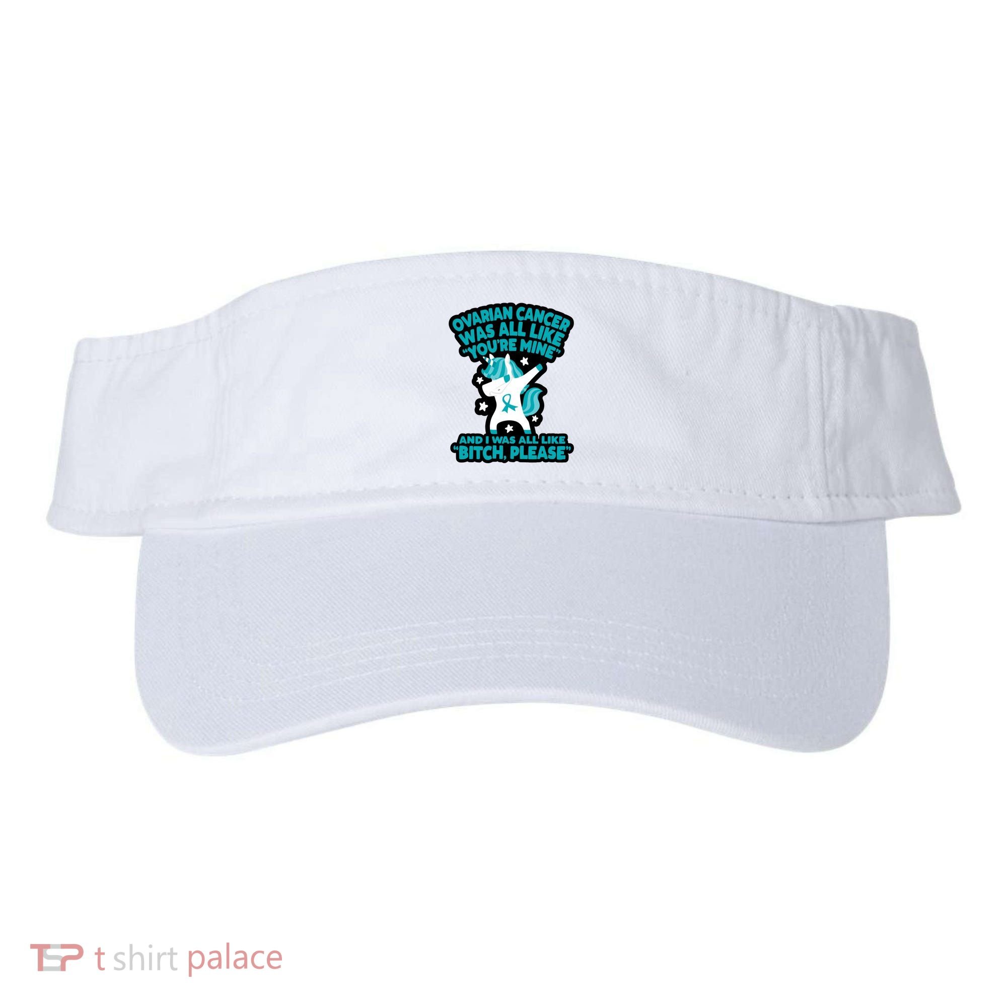 Unicorn Fighter Suvivor Fight Ovarian Cancer Awareness Visor