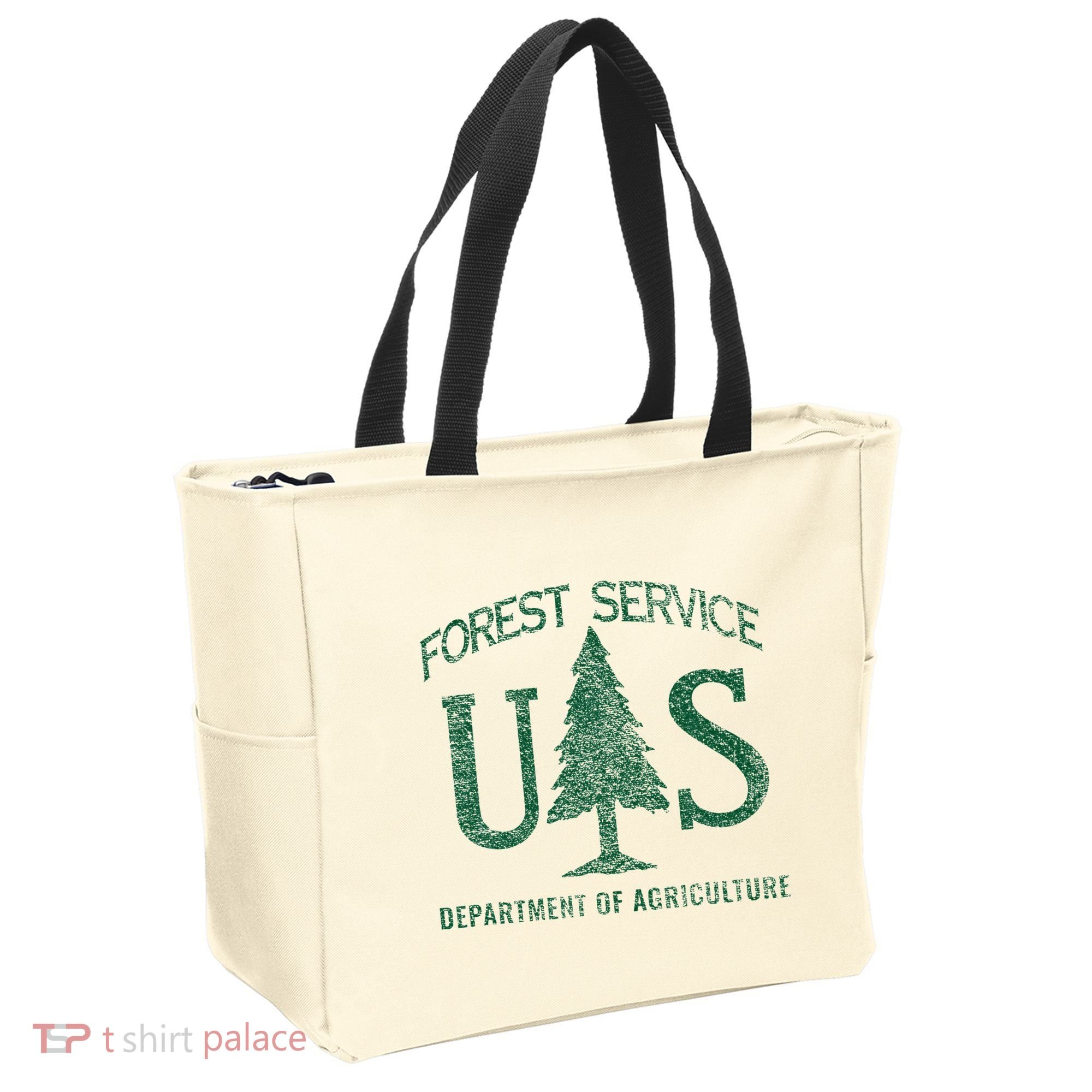 Us Forest Service (Distressed Green) Tote Bag