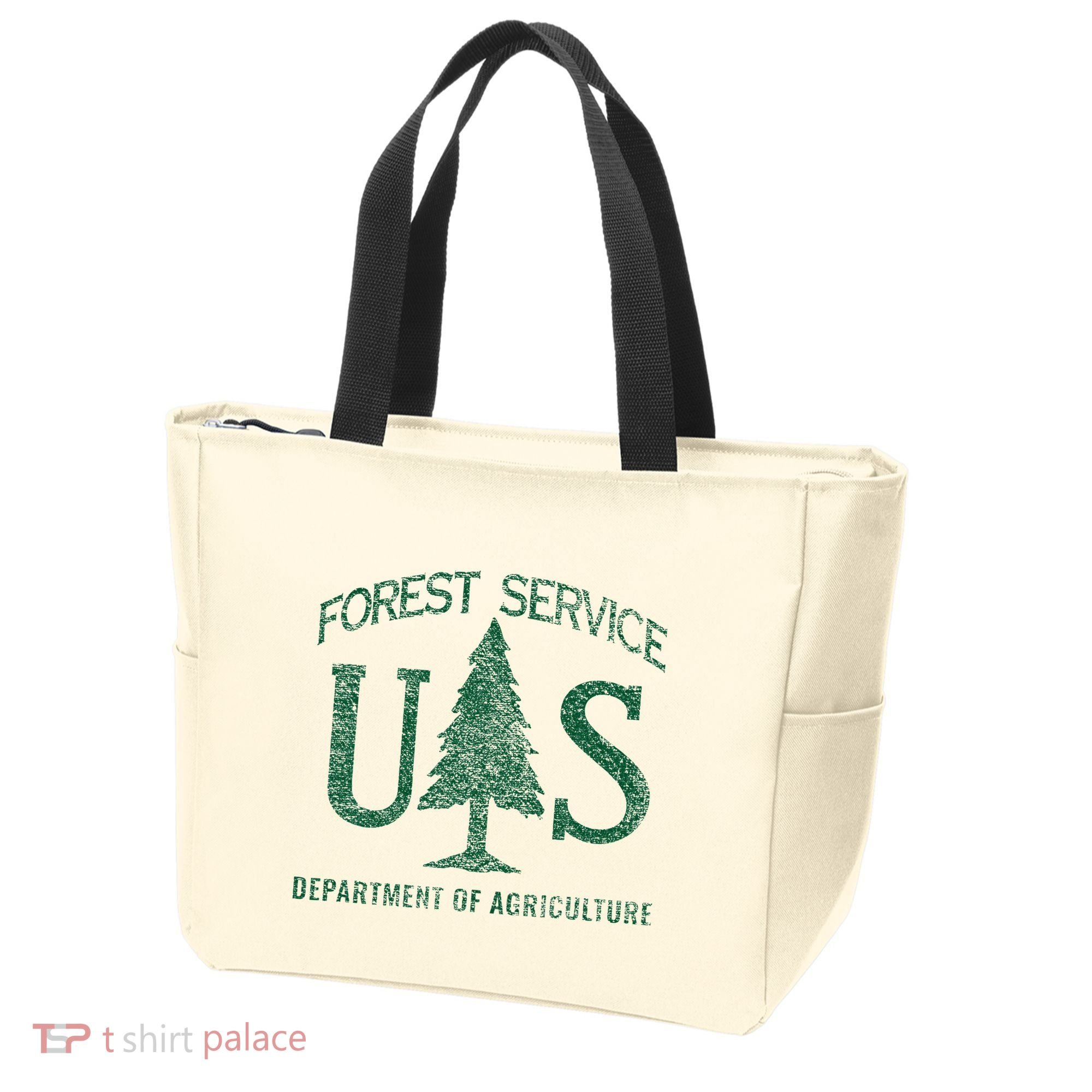 Us Forest Service (Distressed Green) Tote Bag