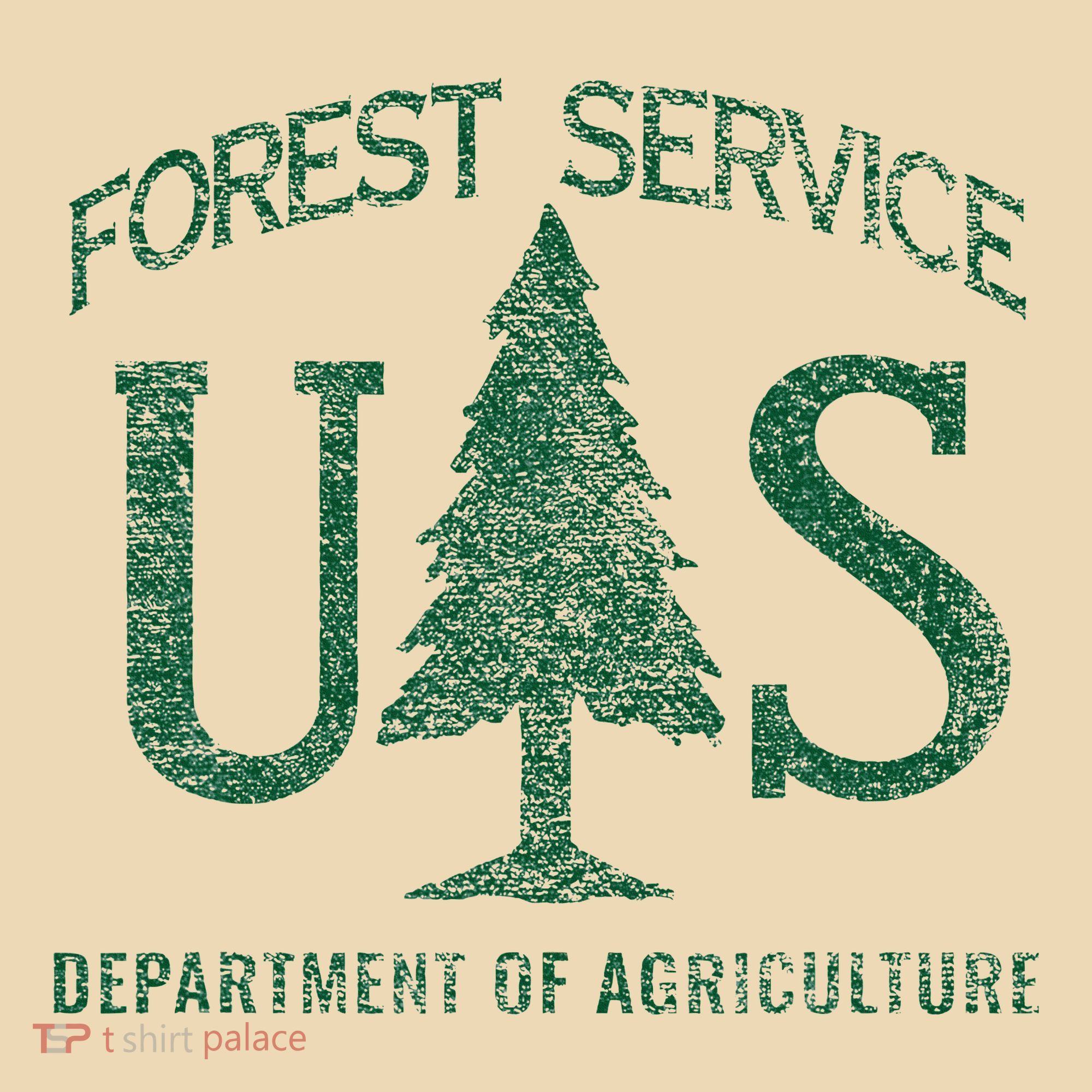 Us Forest Service (Distressed Green) Tote Bag