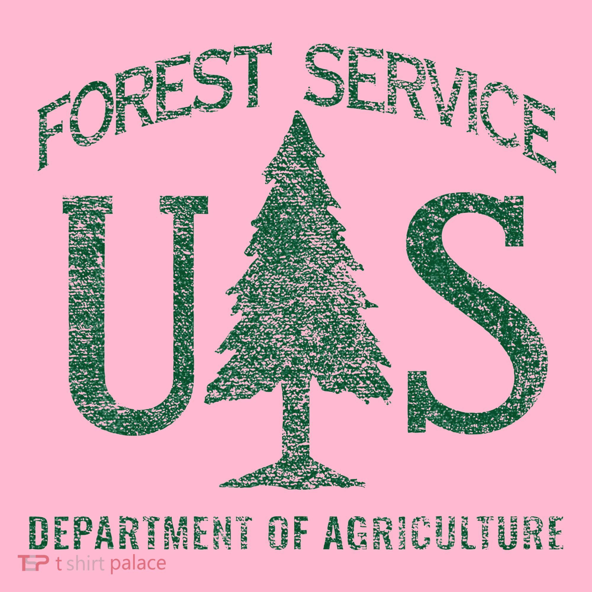 Us Forest Service (Distressed Green) Coaster