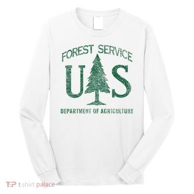 Us Forest Service (Distressed Green) Long Sleeve Shirt