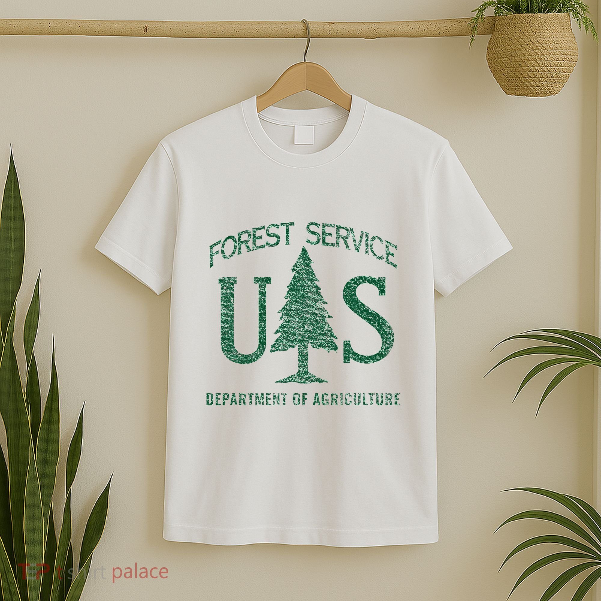Us Forest Service (Distressed Green) T-Shirt