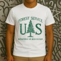 Us Forest Service (Distressed Green) T-Shirt thumb 3