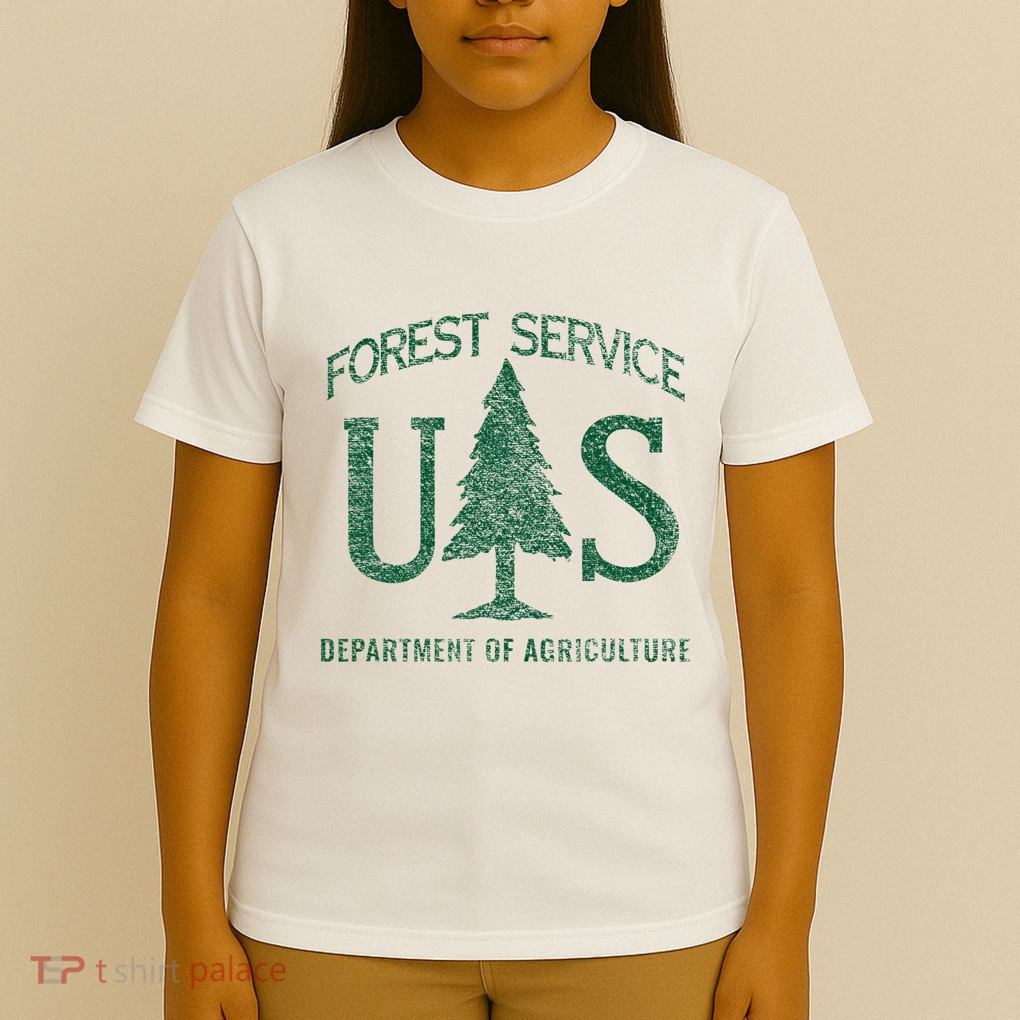 Us Forest Service (Distressed Green) T-Shirt