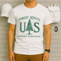 Us Forest Service (Distressed Green) T-Shirt thumb 6
