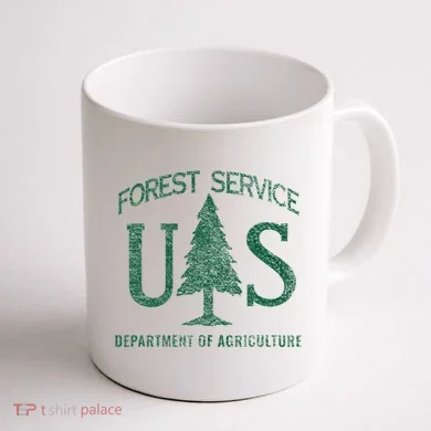 Us Forest Service (Distressed Green) Coffee Mug back