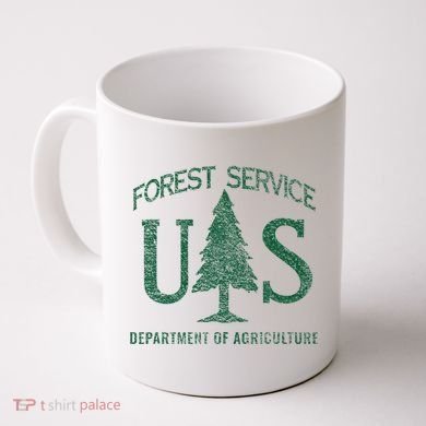 Us Forest Service (Distressed Green) Coffee Mug
