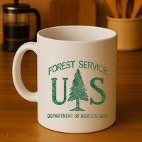 Us Forest Service (Distressed Green) Coffee Mug thumb 4