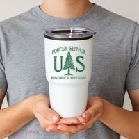 Us Forest Service (Distressed Green) Tumbler thumb 2