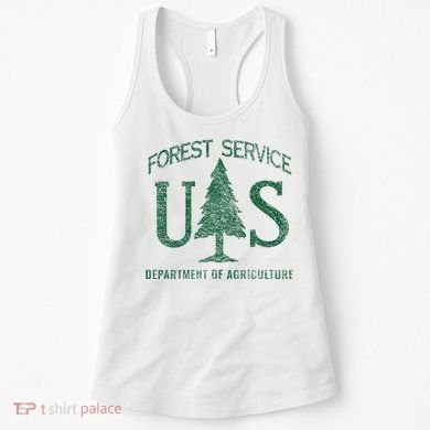 Us Forest Service (Distressed Green) Women's Tank Top