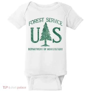 Us Forest Service (Distressed Green) Baby Bodysuit