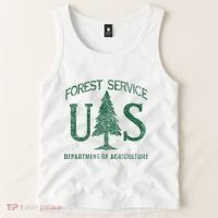Us Forest Service (Distressed Green) Tank Top thumb 2