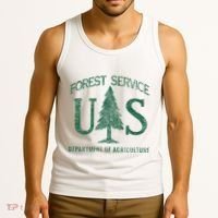 Us Forest Service (Distressed Green) Tank Top thumb 3