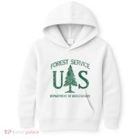 Us Forest Service (Distressed Green) Kids Hoodie thumb 0