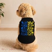 Ukraine Flag Symbol Flora Sunflower Ukrainian Pride Heart Doggie Tank thumb 2