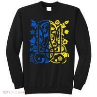 Ukraine Flag Symbol Flora Sunflower Ukrainian Pride Heart Sweatshirt thumb 0