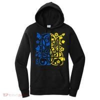 Ukraine Flag Symbol Flora Sunflower Ukrainian Pride Heart Women's Hoodie thumb 0
