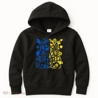 Ukraine Flag Symbol Flora Sunflower Ukrainian Pride Heart Kids Hoodie thumb 0
