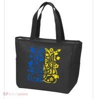 Ukraine Flag Symbol Flora Sunflower Ukrainian Pride Heart Tote Bag thumb 3