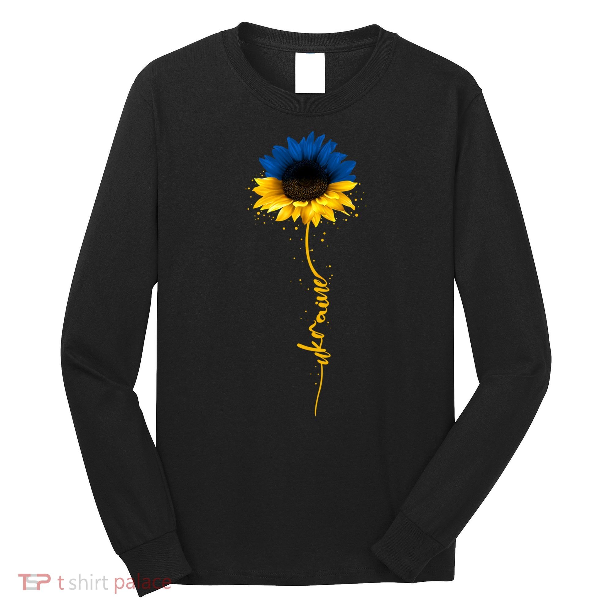 Ukrainian Flag Sunflower I Stand With Ukraine Peace Long Sleeve Shirt