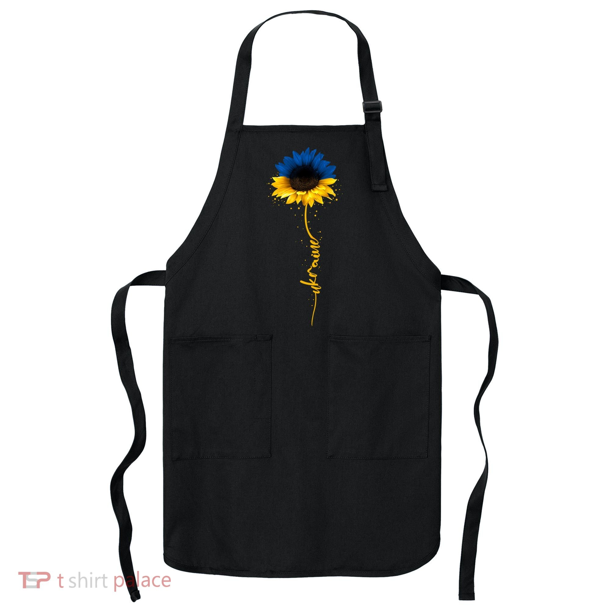 Ukrainian Flag Sunflower I Stand With Ukraine Peace Apron