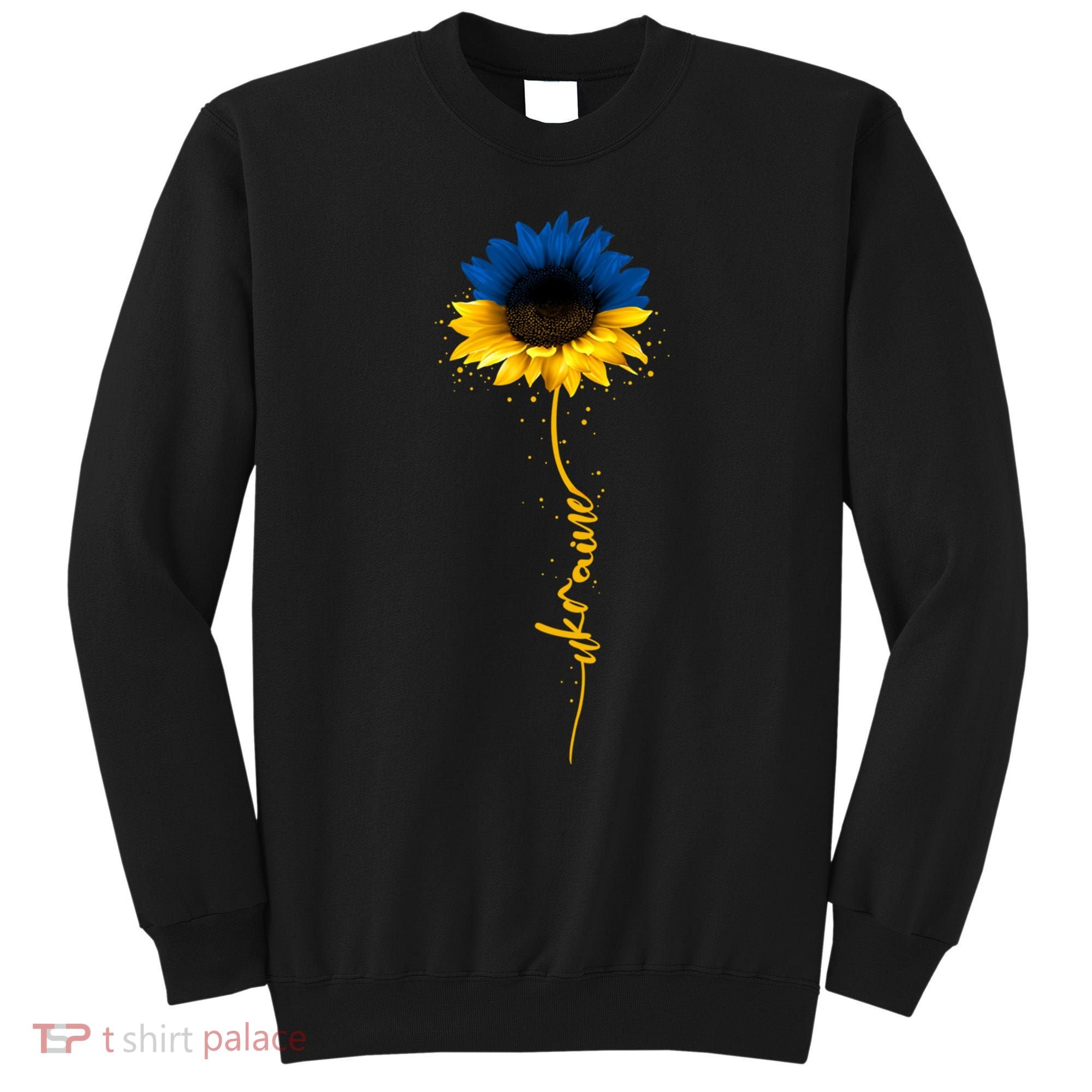 Ukrainian Flag Sunflower I Stand With Ukraine Peace Sweatshirt