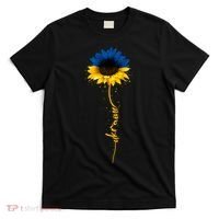 Ukrainian Flag Sunflower I Stand With Ukraine Peace T-Shirt thumb 0