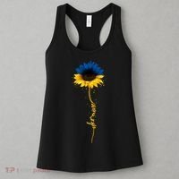 Ukrainian Flag Sunflower I Stand With Ukraine Peace Women's Tank Top thumb 3