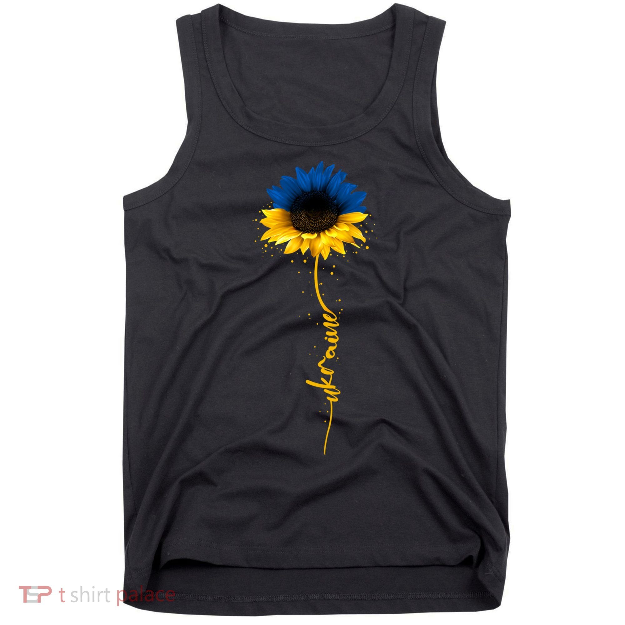 Ukrainian Flag Sunflower I Stand With Ukraine Peace Tank Top