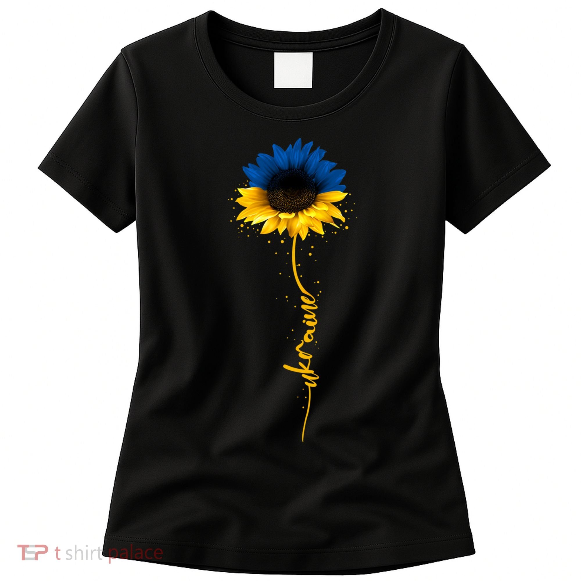 Ukrainian Flag Sunflower I Stand With Ukraine Peace Women's T-Shirt