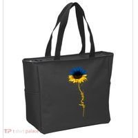 Ukrainian Flag Sunflower I Stand With Ukraine Peace Tote Bag thumb 2