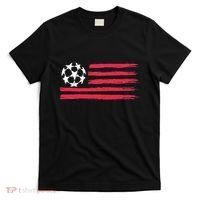 Usa Flag Soccer Ball Cool Futbol Equipment T-Shirt thumb 0