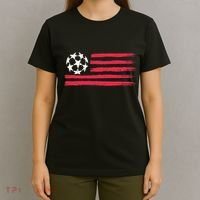 Usa Flag Soccer Ball Cool Futbol Equipment T-Shirt thumb 4