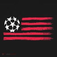 Usa Flag Soccer Ball Cool Futbol Equipment T-Shirt thumb 7