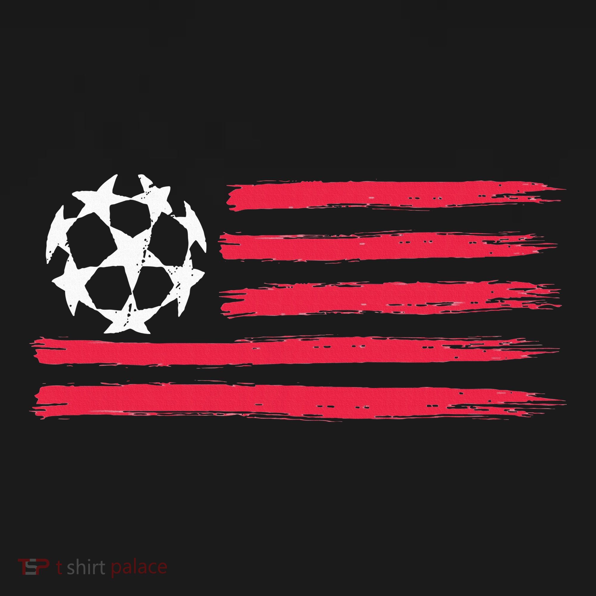 Usa Flag Soccer Ball Cool Futbol Equipment T-Shirt