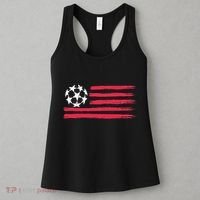 Usa Flag Soccer Ball Cool Futbol Equipment Women's Tank Top thumb 3
