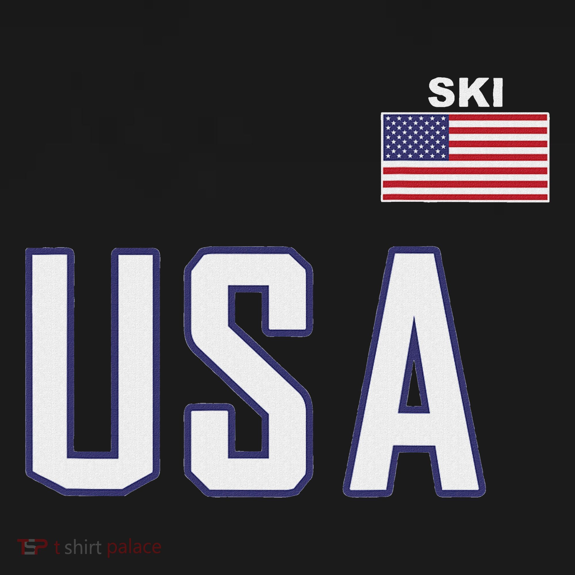 Usa Flag Skiing Team Cool Ski Equipment For Skier Men Women Sweatshirt