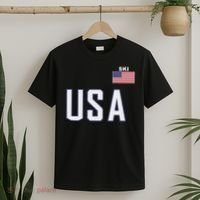 Usa Flag Skiing Team Cool Ski Equipment For Skier Men Women T-Shirt thumb 2
