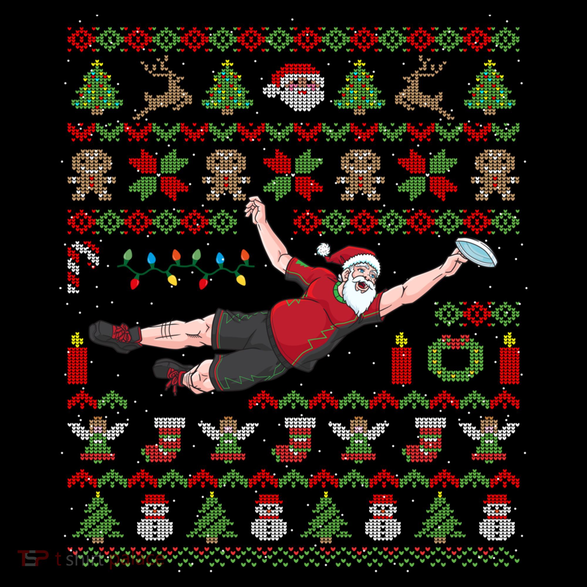 Ultimate Frisbee Santa Claus Sport Ugly Christmas Cute Gift Coffee Mug