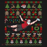 Ultimate Frisbee Santa Claus Sport Ugly Christmas Cute Gift Ornament thumb 1