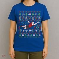 Ultimate Frisbee Santa Claus Sport Ugly Christmas Cute Gift T-Shirt thumb 4