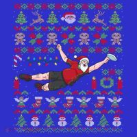 Ultimate Frisbee Santa Claus Sport Ugly Christmas Cute Gift Women's Tank Top thumb 5