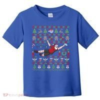 Ultimate Frisbee Santa Claus Sport Ugly Christmas Cute Gift Toddler T-Shirt thumb 0