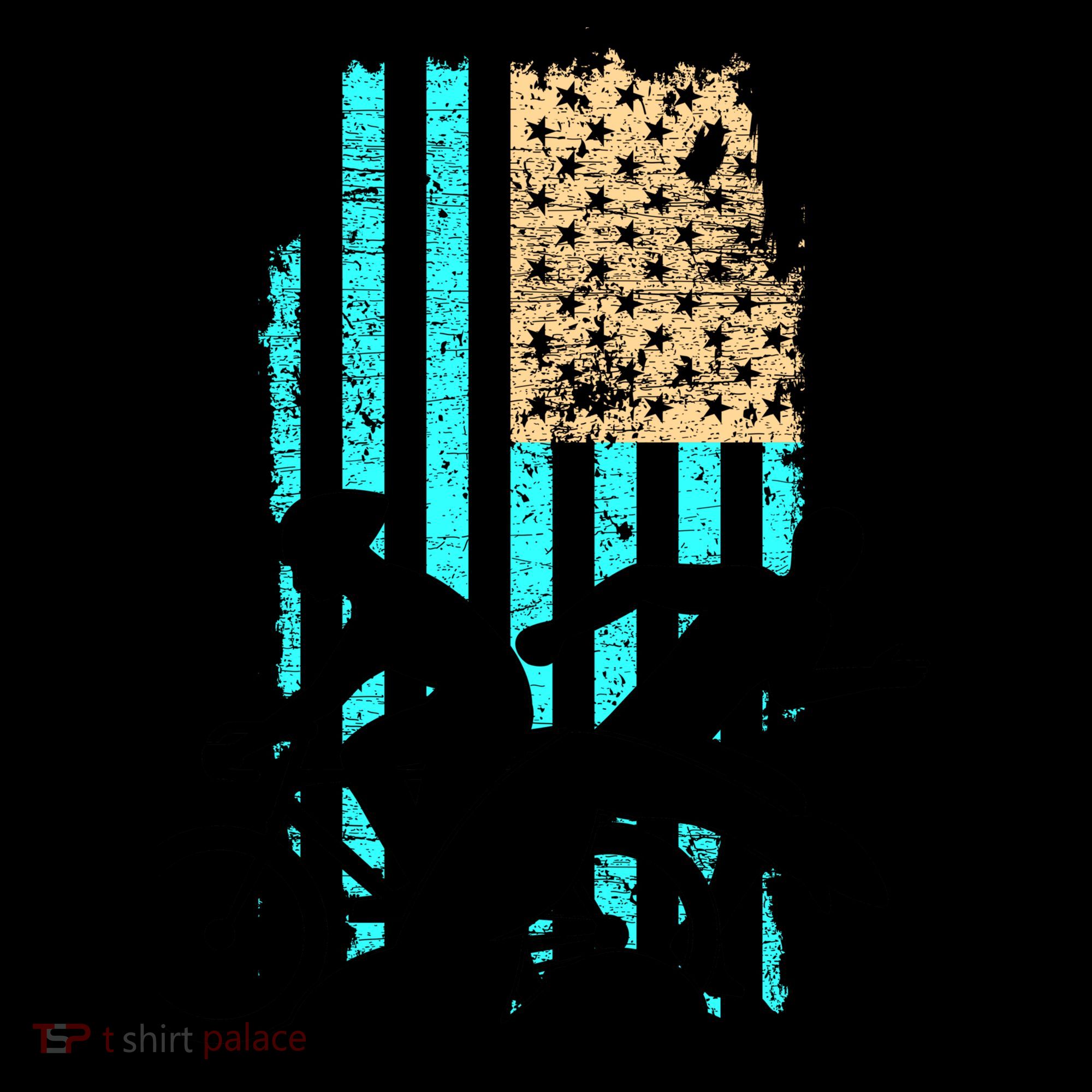 Usa Flag Triathlon Great Gift Swim Bike Run Coffee Mug