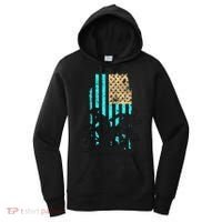Usa Flag Triathlon Great Gift Swim Bike Run Women's Hoodie thumb 0
